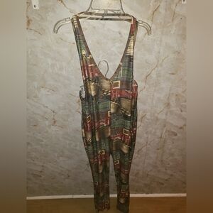 Multicolor Patterned Jumpsuit
